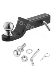 Кронштейн фаркопа усиленный (вставка) под квадрат 50х50, с шаром и пальцем фото 4