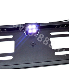 Рамка номера с камерой ночное видения 4LED лампочки 16шт 54см*14см 8038 фото 3