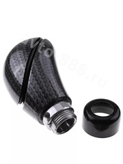 Ручка КПП чёрная+карбон фото 3