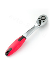 Трещотка для торцевых головок, Сr-V сталь, 72 зубца, 250мм  1/2 (изогнутый) фото 2