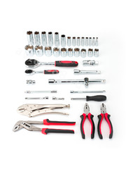 Набор инструментов SRUNV в кейсе 131 предмета черный фото 4