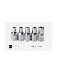 Набор головок звездочек Е-профиль TORX 14 предметов фото 7