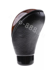 Ручка КПП чёрная+Имитация дерева фото 2