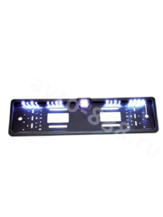 Рамка номера с камерой ночное видения 4LED лампочки 16шт 54см*14см 8038 фото 2