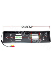 Рамка номера с камерой ночное видения 4LED лампочки 16шт 54см*14см 8038 фото 4