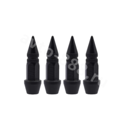 Колпачок ниппеля универсальный 4шт. пуля HV05 чёрный фото 1