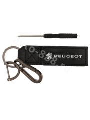 Брелоки на ключи кожа петля-карабин PEUGEOT 0395 фото 1