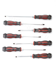 Набор ударных отверток FEINREX (-)(+) 7шт красный фото 2