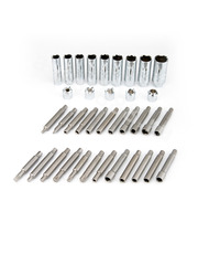 Набор головок и вставок для разбора стоек амортизаторов в кейсе с проходной трещоткой, 39 предметов фото 2