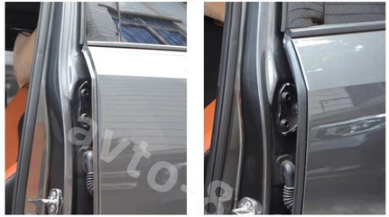 Уплотнитель на двери резинка/железо 80cm (2шт) фото 4