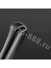 Уплотнитель на двери резинка/железо 80cm (2шт) фото 3