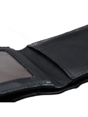 Визитница М&B чёрная кожа, 16 отделов для карт фото 3