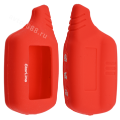Чехол на пульт сигнализации силиконовый В9 А91 красный фото 1