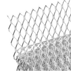 Сетка на решетку радиатора алюминиевая серебро крупная 1000*330 мм ячейка 8мм*25мм фото 1