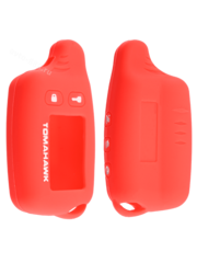 Чехол на пульт сигнализации силиконовый TW-9010 9020 9030 красный фото 1
