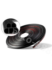 NAKLRE-016 Уплотнитель на двери C (полая) чёрная, 16м фото 3