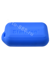 Чехол на пульт сигнализации силиконовый E90 голубой фото 2