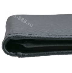 Визитница LACOSTA чёрная кожа, 5 отделов для карт фото 3