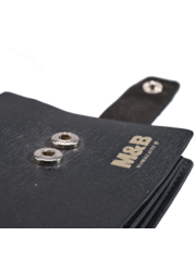 Визитница М&B чёрная кожа, 16 отделов для карт фото 2