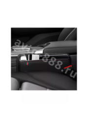 Органайзер карман для мелочей между сиденьями кожа черный 1шт фото 7