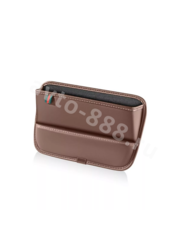 Органайзер карман для мелочей между сиденьями кожа коричневый 1 шт фото 2