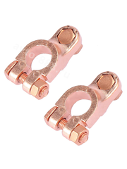 Клеммы для аккумулятора медные ЕВРО (пара) фото 5