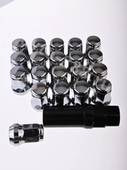 Секретки гайки 12*1,5 N042 (комплект 20 шт, ключ 17) хром фото 4