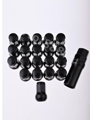 Секретки гайки 12*1,5 N042 (комплект 20 шт, ключ 17) чёрный фото 2