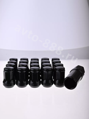 Секретки гайки 12*1,5 N042 (комплект 20 шт, ключ 17) чёрный фото 5