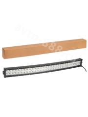 Фара (балка) светодиодная двухрядная изогнутая, 60LED, комбинированный свет, 180Вт, 820х78х60мм, 12/24В фото 1