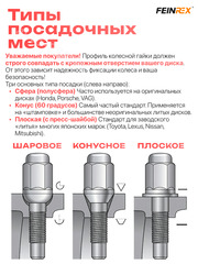 Гайка на колесо М12×1.5 конус (ключ 17) L35 хром (5шт) N004-32 фото 2