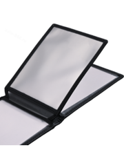 Визитница LACOSTA чёрная кожа, 5 отделов для карт фото 5