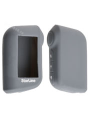 Чехол на пульт сигнализации силиконовый A93 серый фото 1