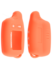 Чехол на пульт сигнализации силиконовый TW-9010 9020 9030 оранжевый фото 1