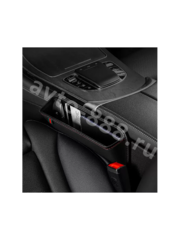 Органайзер карман для мелочей между сиденьями кожа черный 1шт фото 1