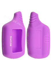 Чехол на пульт сигнализации силиконовый В9 А91 сиренневый фото 1