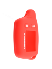 Чехол на пульт сигнализации силиконовый TW-9010 9020 9030 красный фото 2