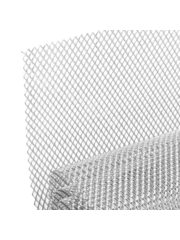 Сетка на решетку радиатора алюминиевая серебро мелкая 1000*330 мм ячейка 3мм*6мм фото 1