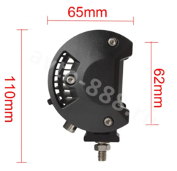 Дневные ходовые огни 6 диодов DRL-002, квадратные 12V/24V (1шт) фото 4
