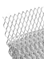 Сетка на решетку радиатора алюминиевая серебро крупная 1000*330 мм ячейка 8мм*25мм фото 2