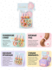 Набор детских резинок и заколок с мишками фото 3