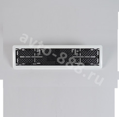 Рамка номера белая "Подходит для китайского и европейского автомобиля" (1шт) 8410-Б фото 2