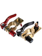 Клеммы для аккумулятора быстросъемные латунные ЕВРО (пара) BT28I-F фото 1