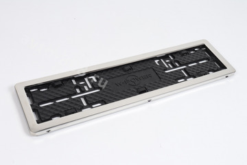 Рамка номера хром "Подходит для китайского и европейского автомобиля" (1шт) 8410-Х фото 2
