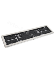 Рамка номера хром "Подходит для китайского и европейского автомобиля" (1шт) 8410-Х фото 1