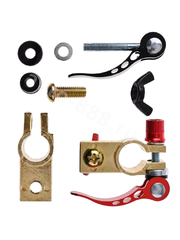 Клеммы для аккумулятора быстросъемные латунные ЕВРО (пара) BT28I-F фото 2