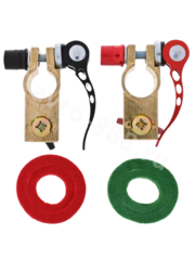 Клеммы для аккумулятора быстросъемные латунные ЕВРО (пара) BT28I-F фото 6