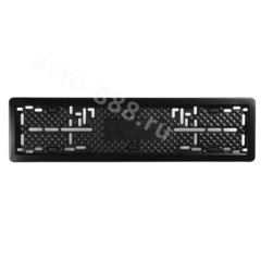 Рамка номера чёрная "Подходит для китайского и европейского автомобиля" (1шт) 8410-Ч фото 1