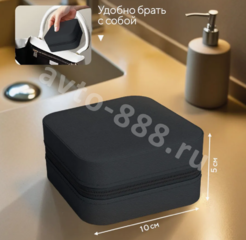 Шкатулка для украшений маленькая чёрный фото 3