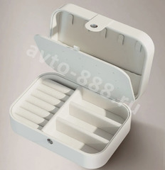 Шкатулка для украшений прямоугольная белый фото 2